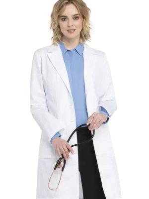 2319 Bata médica femenina White