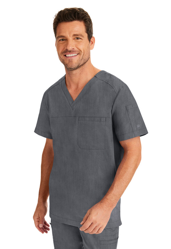 2330 Camiseta masculina Heather Grey - Imagen 5