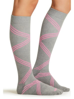 LXSUPPORT Medias femeninas Twisted Shocking Pink