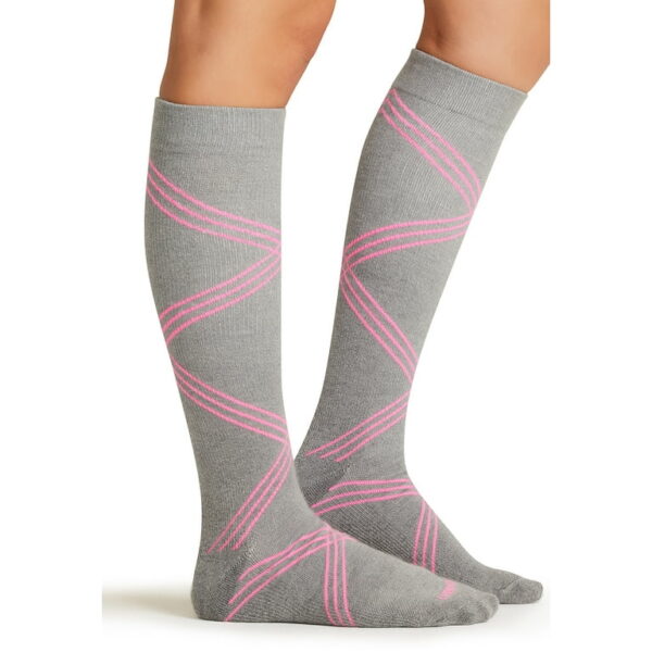 LXSUPPORT Medias femeninas Twisted Shocking Pink