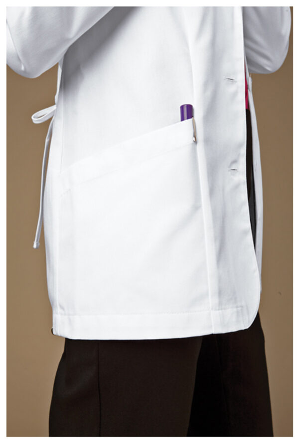348 Bata médica femenina White - Imagen 2