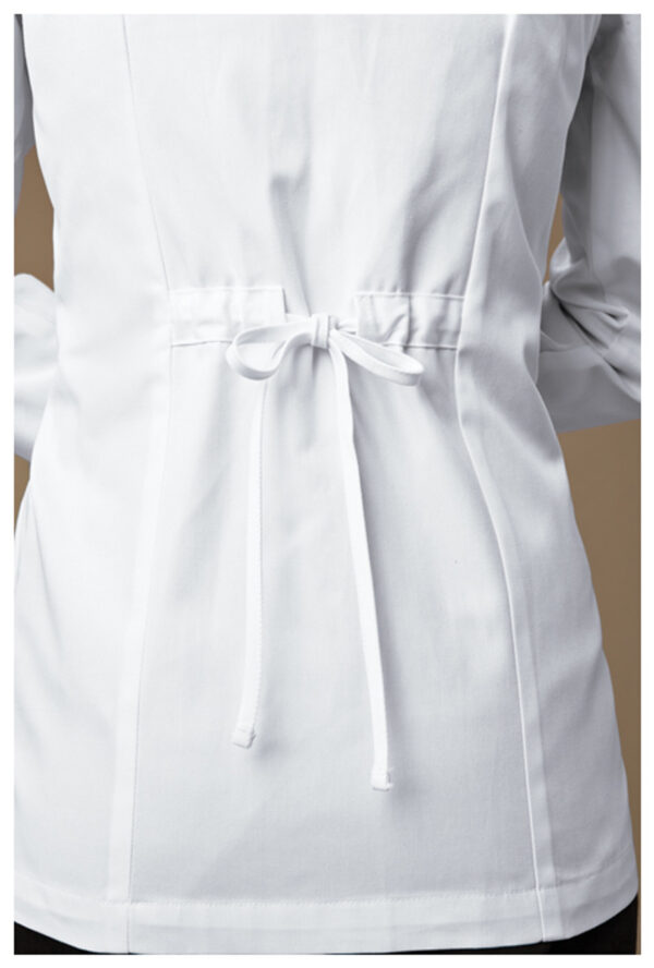348 Bata médica femenina White - Imagen 3