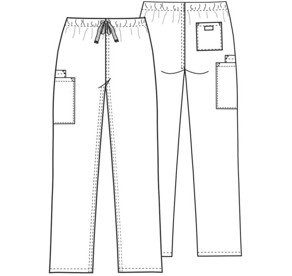 4100 Pantalón c/cordón unisex Navy - Imagen 2