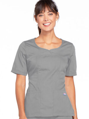 4746   Top femen. cuello en V Grey