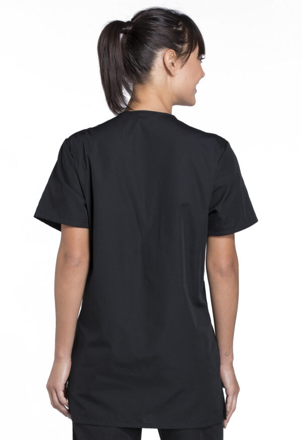 4876 Top cuello V unisex Black - Imagen 6