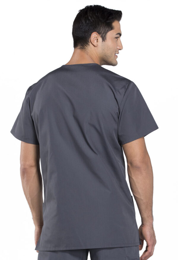 4876 Top cuello V unisex Pewter - Imagen 3