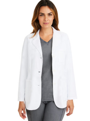 5160 Bata médica femenina White