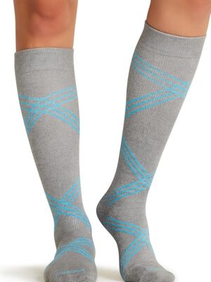 LXSUPPORT Medias femeninas Twisted Turquoise