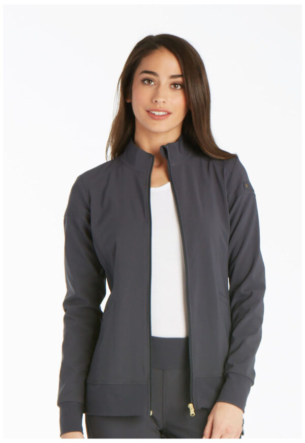 CK303 Chaqueta femen. con cierre Pewter