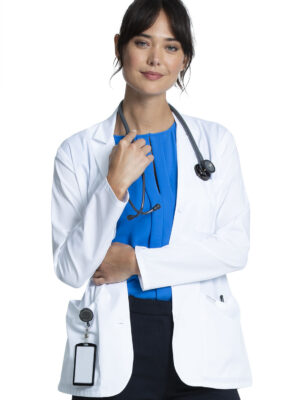 CK451 Bata médica femenina White