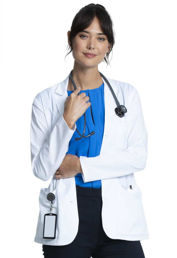 CK451 Bata médica femenina White