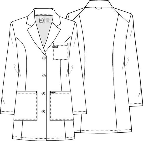 CK452 Bata médica femenina White - Imagen 6