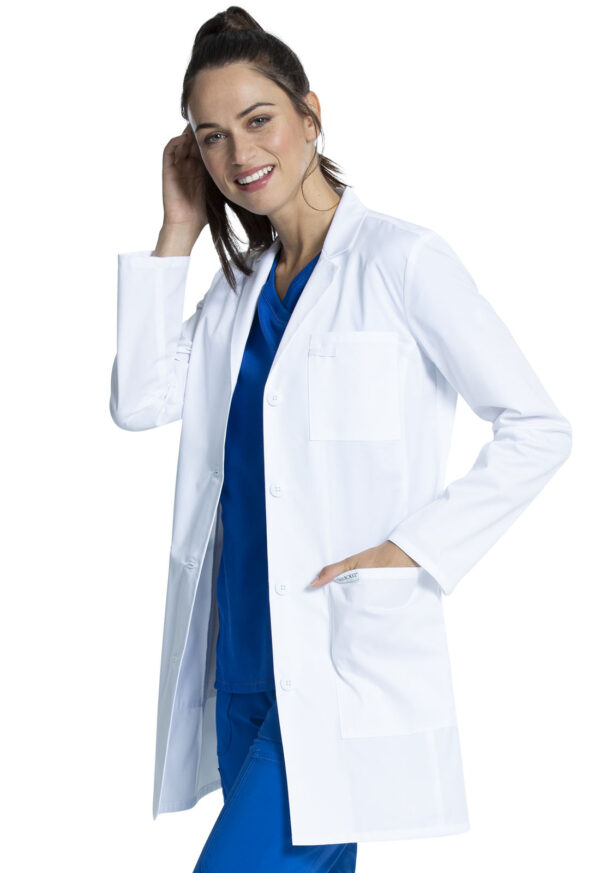 CK452 Bata médica femenina White - Imagen 3