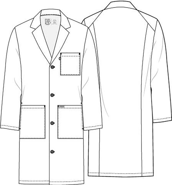 CK460 Bata médica unisex White - Imagen 9