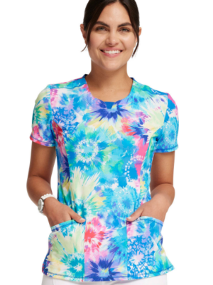 CK609 Top femenino Tie Dye Burst