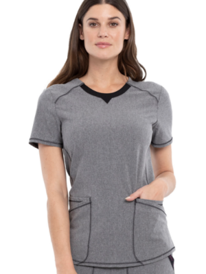 CK747A Camiseta femen. Heather Grey