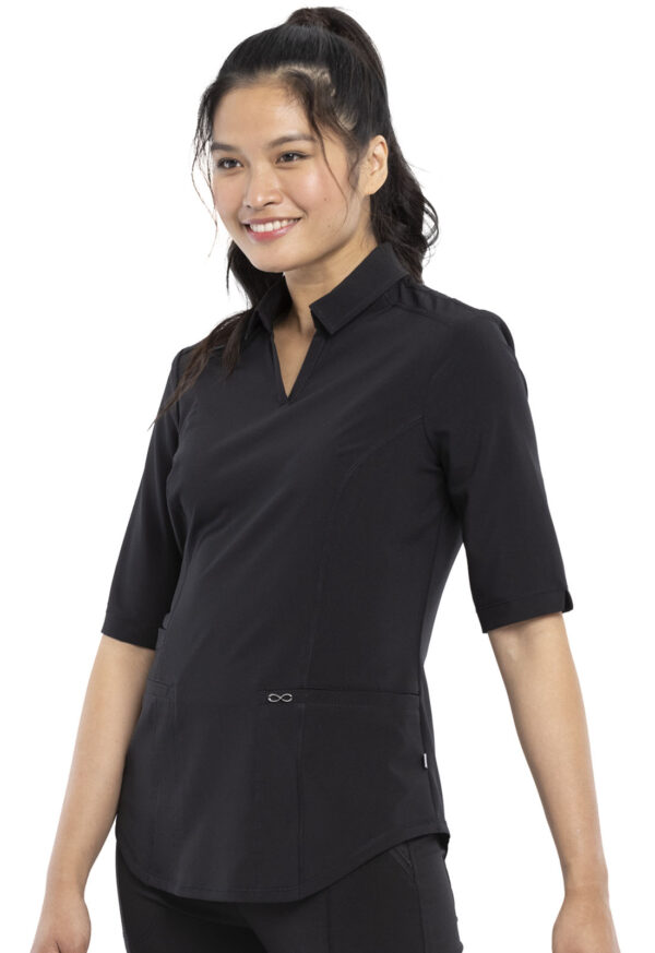 CK872A Camiseta femen. polo Black - Imagen 3