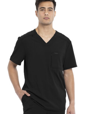 CK887A Top cuello V masc. Black