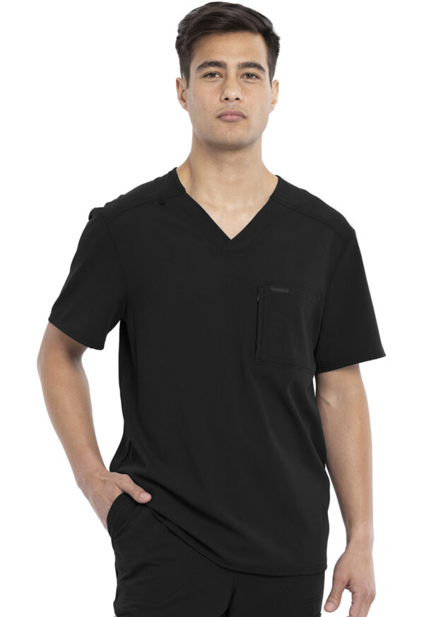 CK887A Top cuello V masc. Black