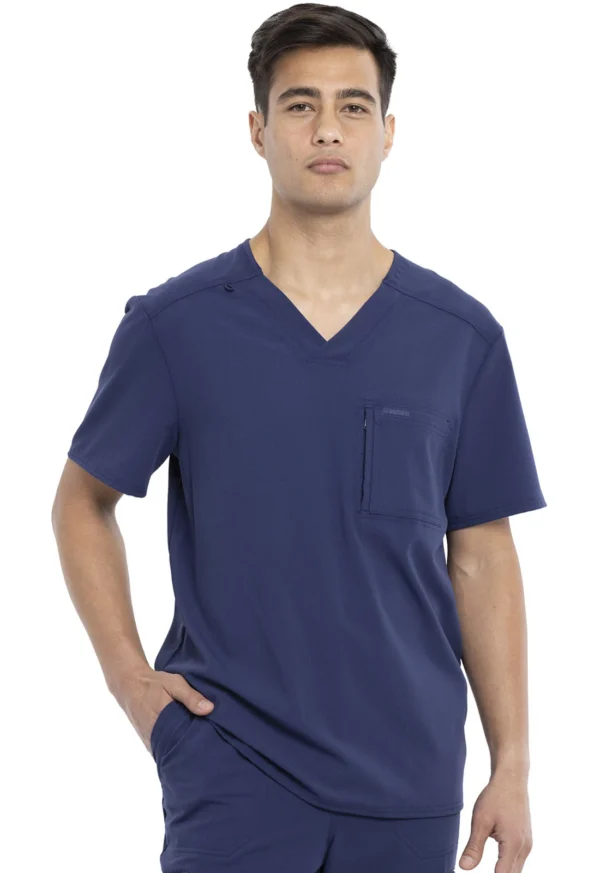 CK887A Top cuello V masc. Navy
