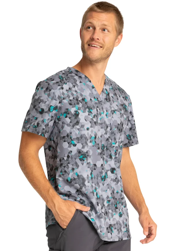 CK902 Top cuello V masc. Estampado - Imagen 4