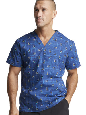 DK725 Top cuello V masc. Doggone Cool