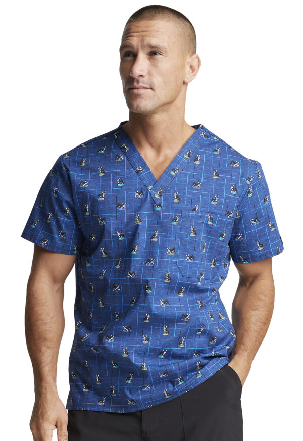 DK725 Top cuello V masc. Doggone Cool