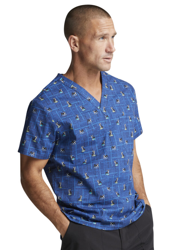 DK725 Top cuello V masc. Doggone Cool - Imagen 4