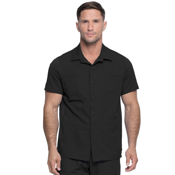 DK820 Top masculino con botones Black
