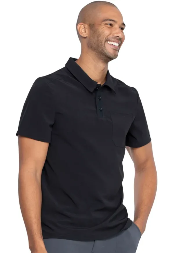 DK925 Camiseta polo masculina Black - Imagen 3