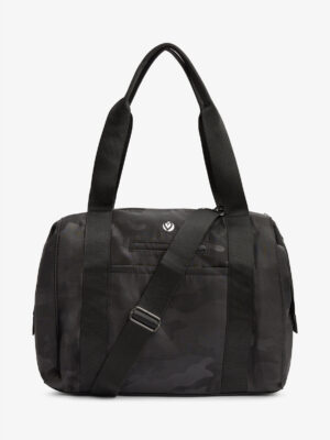 MADISONDUFFEL Bolso  Black Camo w/ Black Straps