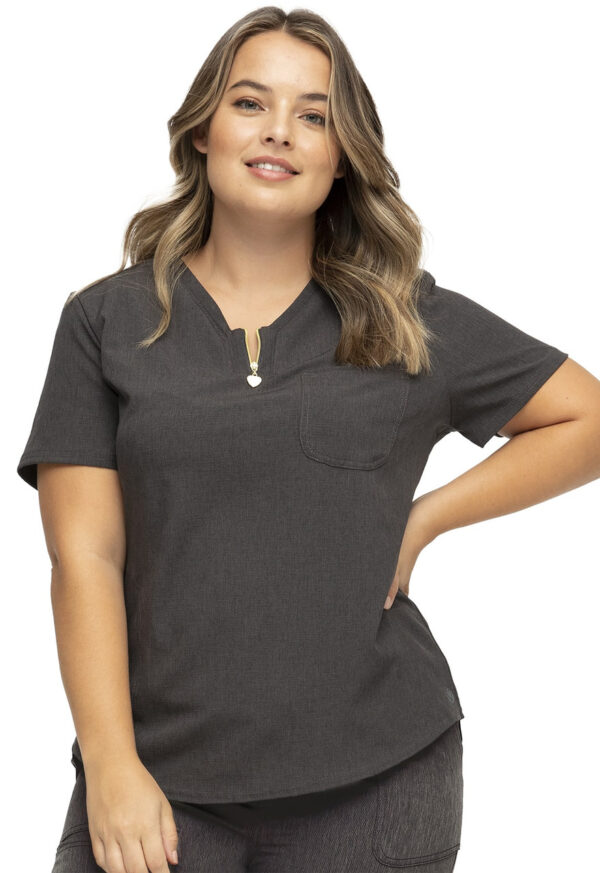 HS815 Camiseta femen. Heather Grey