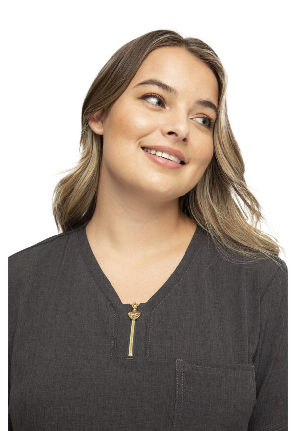 HS815 Camiseta femen. Heather Grey - Imagen 2