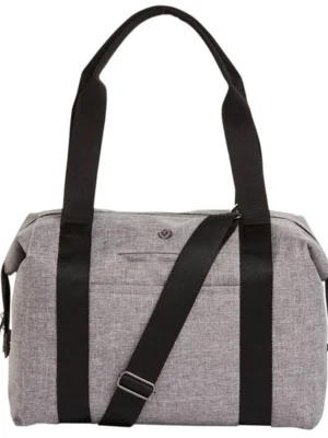 MADISONDUFFEL Bolso  Heather Grey w/ Black Straps