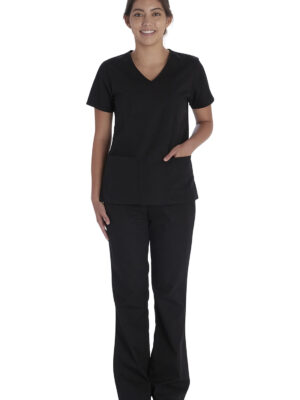 VT514C Conjunto top y pantalón femenino Black