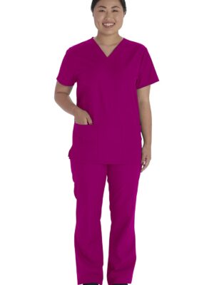 VT526C Conjunto Top y pantalón Raspberry
