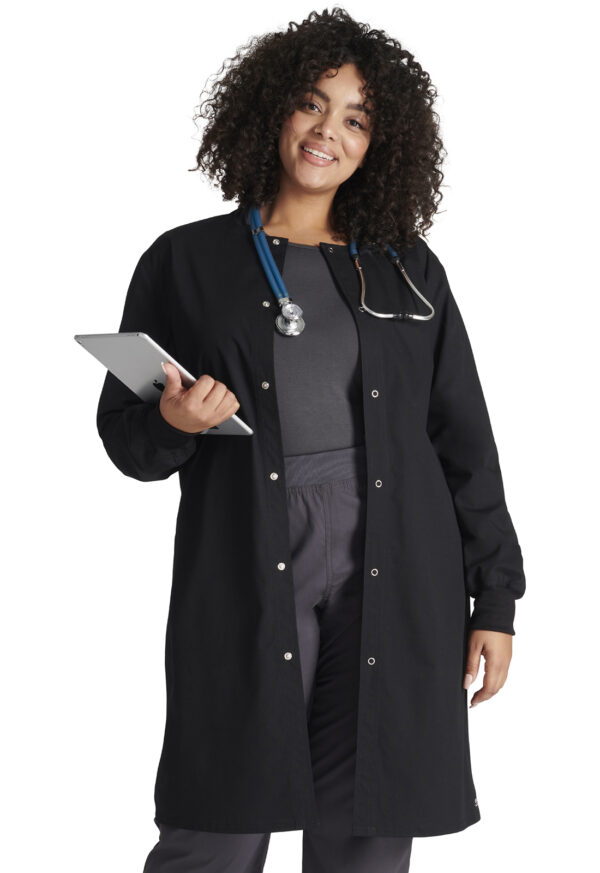 WW361 Bata médica unisex 40" Black - Imagen 3