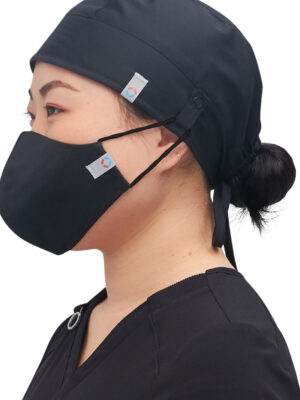 WW507AB Gorro médico unisex Black