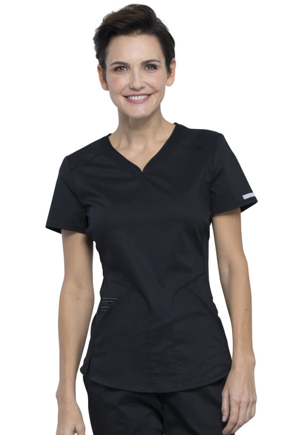 WW601 Top cuello V femen. Black