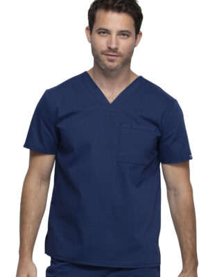 WW644 Top unisex cuello en V Navy