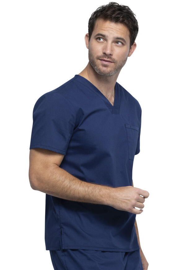 WW644 Top unisex cuello en V Navy - Imagen 5