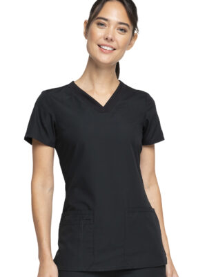 WW645 Top cuello V femen. Black