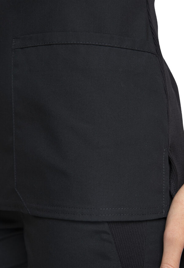 WW645 Top cuello V femen. Black - Imagen 2