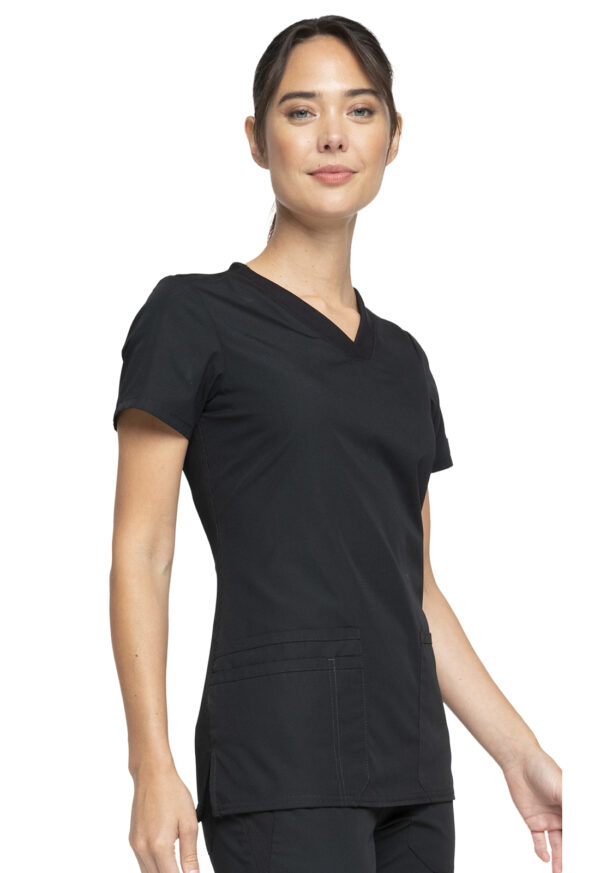 WW645 Top cuello V femen. Black - Imagen 5