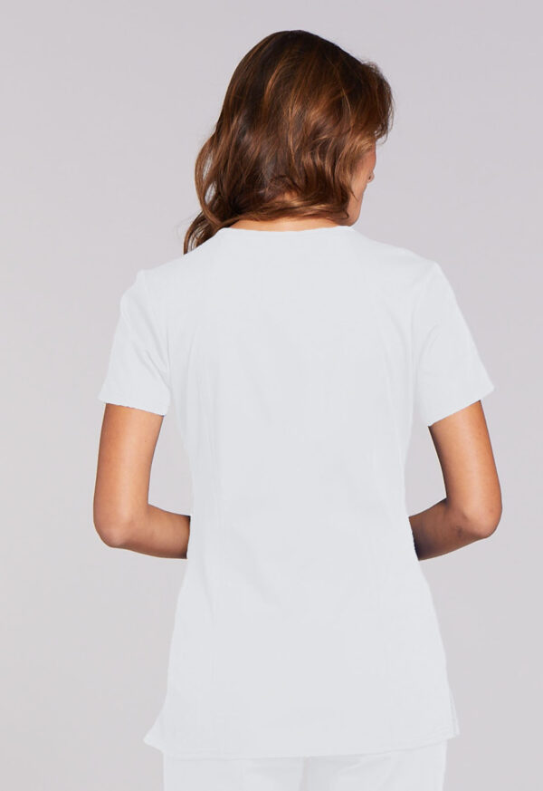 WW645 Top cuello V femen. White - Imagen 4