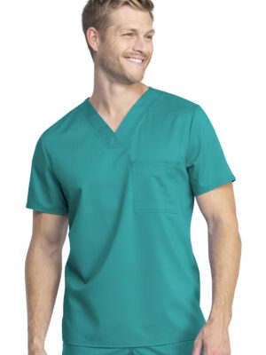 WW742AB Top unisex cuello en V Teal