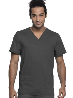 WW760AB Top cuello V masc. Pewter