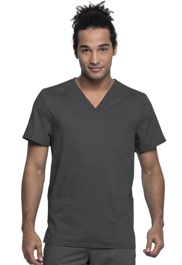 WW760AB Top cuello V masc. Pewter