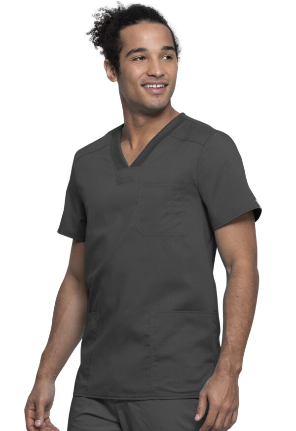WW760AB Top cuello V masc. Pewter - Imagen 5