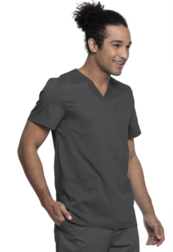WW760AB Top cuello V masc. Pewter - Imagen 4